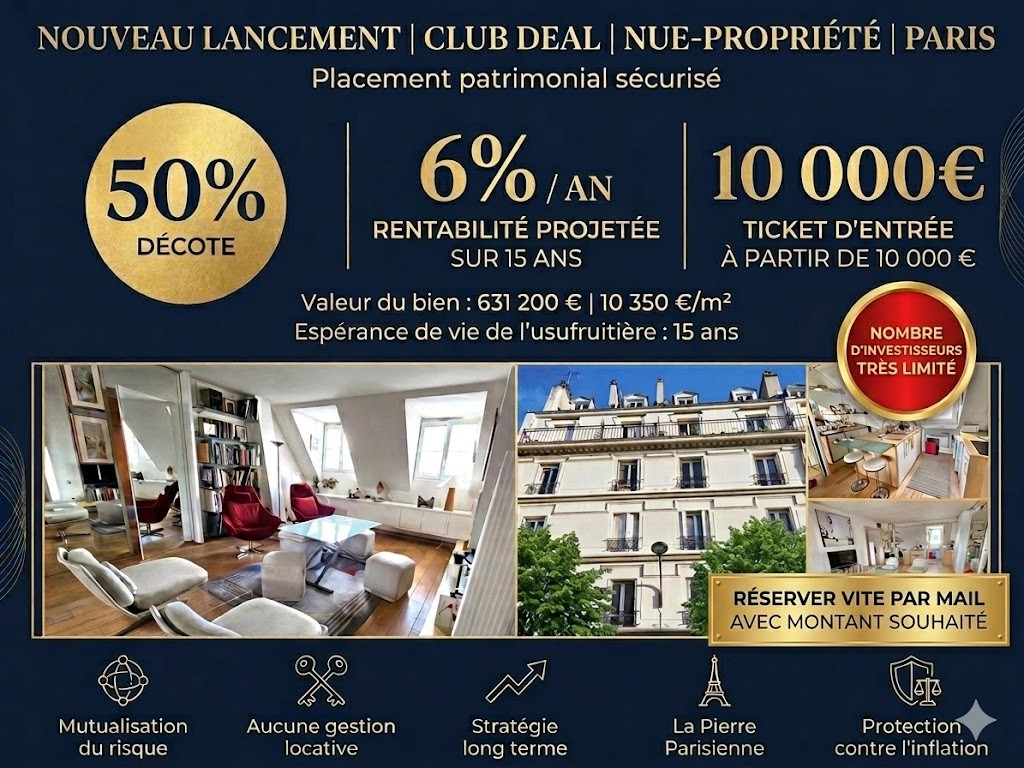 Club deal bm finance paris 12